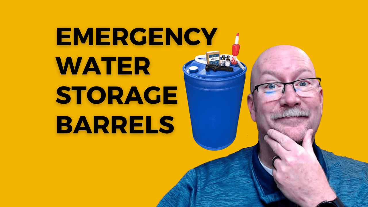 emergency water storage barrels