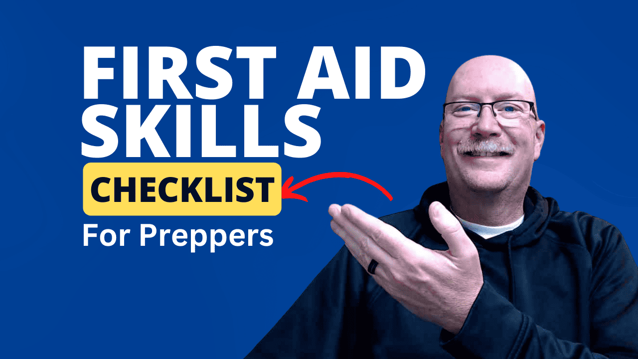 first aid skills checklist of preppers